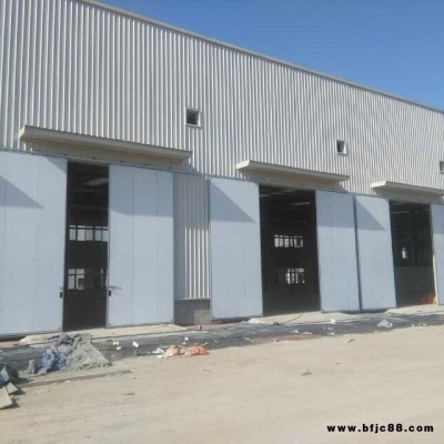 彩鋼夾芯板大門保溫平移門夾芯板保溫門 工業(yè)平移門 彩板大門 大型工業(yè)門 電動(dòng)平移門