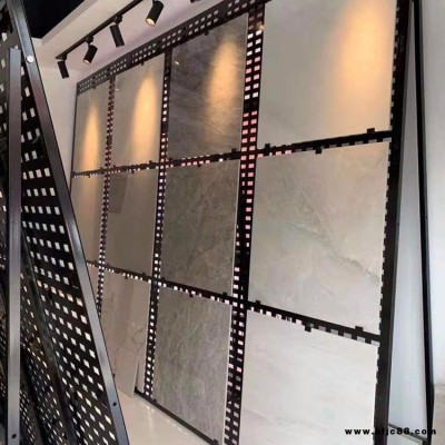 九歌瓷磚展示架 放瓷磚專用展具 洞洞板展示架生產廠家