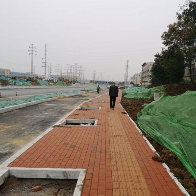 武漢庭院青磚紅磚鋪地 武漢道路燒結磚陶土磚工程 武漢陶土磚燒結磚廠家