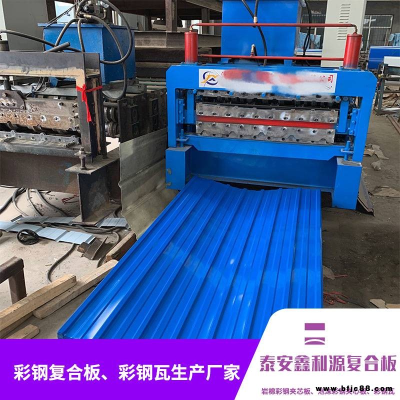 棗莊彩涂板壓型鋼板 彩鋼瓦實體廠家 940/900/910/970多規格 道路圍擋建筑施工