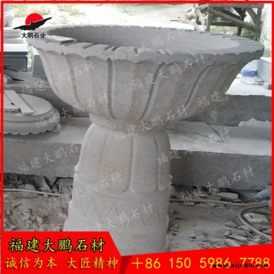 惠安石雕花盆廠 園林景觀石雕花缽廠家 石雕水缽圖片設(shè)計(jì) 福建石雕大鵬石材