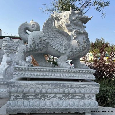 花崗巖石材石雕貔貅酒店銀行工廠別墅門口石雕擺件