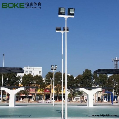 熱鍍鋅燈桿 BK-2008 熱鍍鋅管led燈燈桿 校園球場專用照明燈桿 柏克廠家直銷