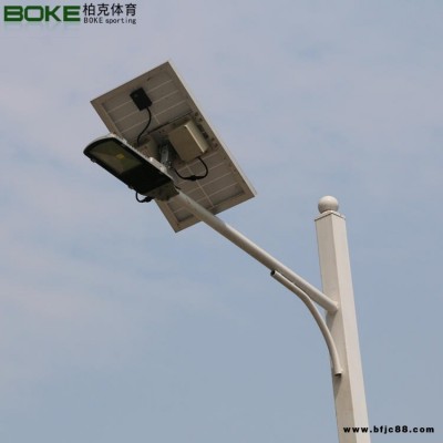 室外籃球場燈桿生產廠家 8米錐形羽毛球場燈桿 小區太陽能led燈燈桿 柏克廠家直銷