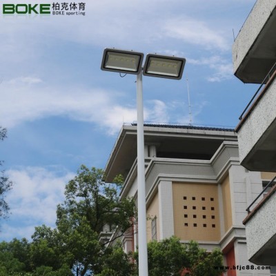 足球場照明燈桿 BK-2028球場led燈燈桿 羽毛球場燈桿 一拖二球場燈桿 柏克體育燈桿生產廠家