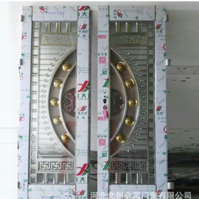 別墅室外大門(mén) 不銹鋼防盜門(mén) 白鋼通風(fēng)門(mén) 單開(kāi)雙開(kāi)大門(mén) 仿銅門(mén)