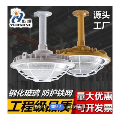 LED防爆燈 倉庫車間廠房燈工廠庫房車庫燈 隔爆型三防燈led地雷燈