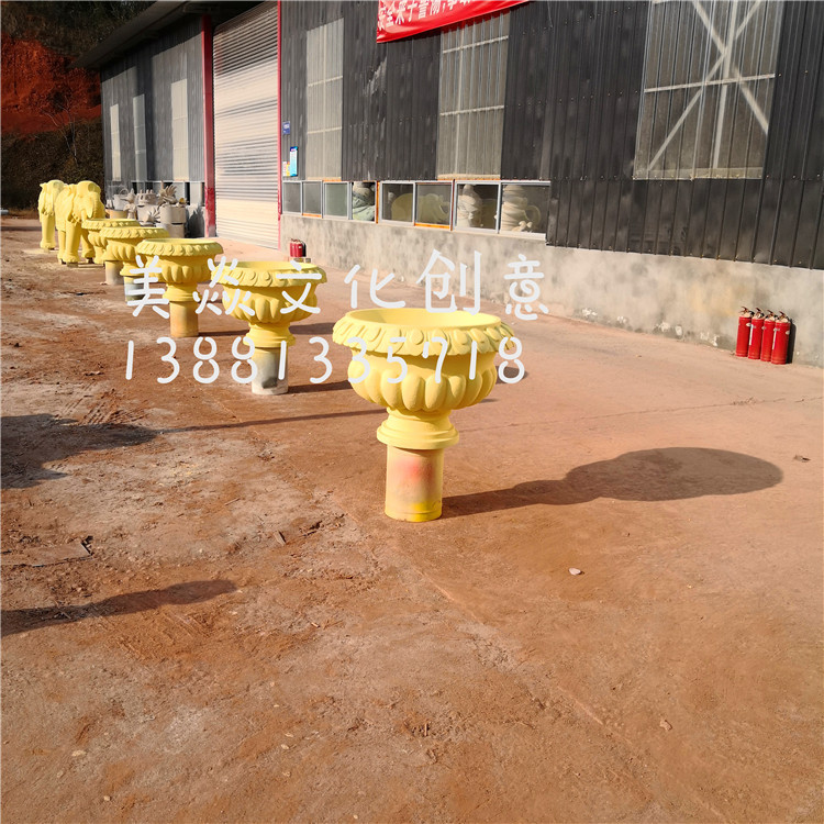 廠家定做各類仿砂巖大象玻璃鋼雕塑 園林景觀房地產大象雕塑擺件示例圖5