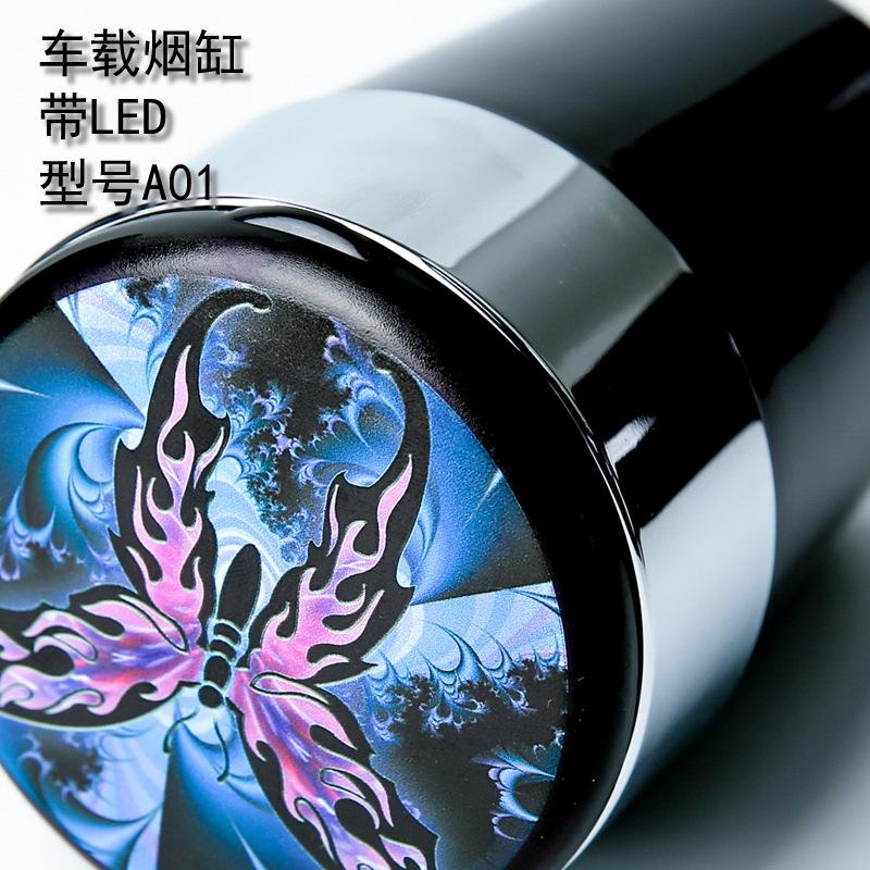 新款汽車高檔時尚煙灰缸 LED燈耐高溫車用煙灰缸 創(chuàng)意車載煙灰缸示例圖20