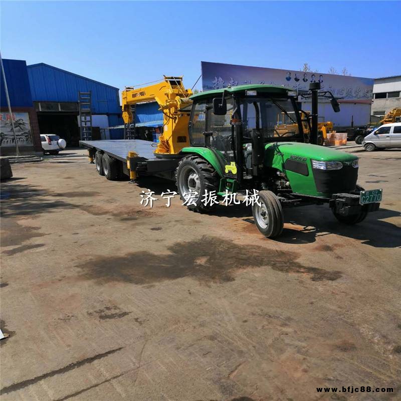 三輪拖拉機(jī)吊車改裝農(nóng)用隨車起重機(jī)小型平板背樹吊