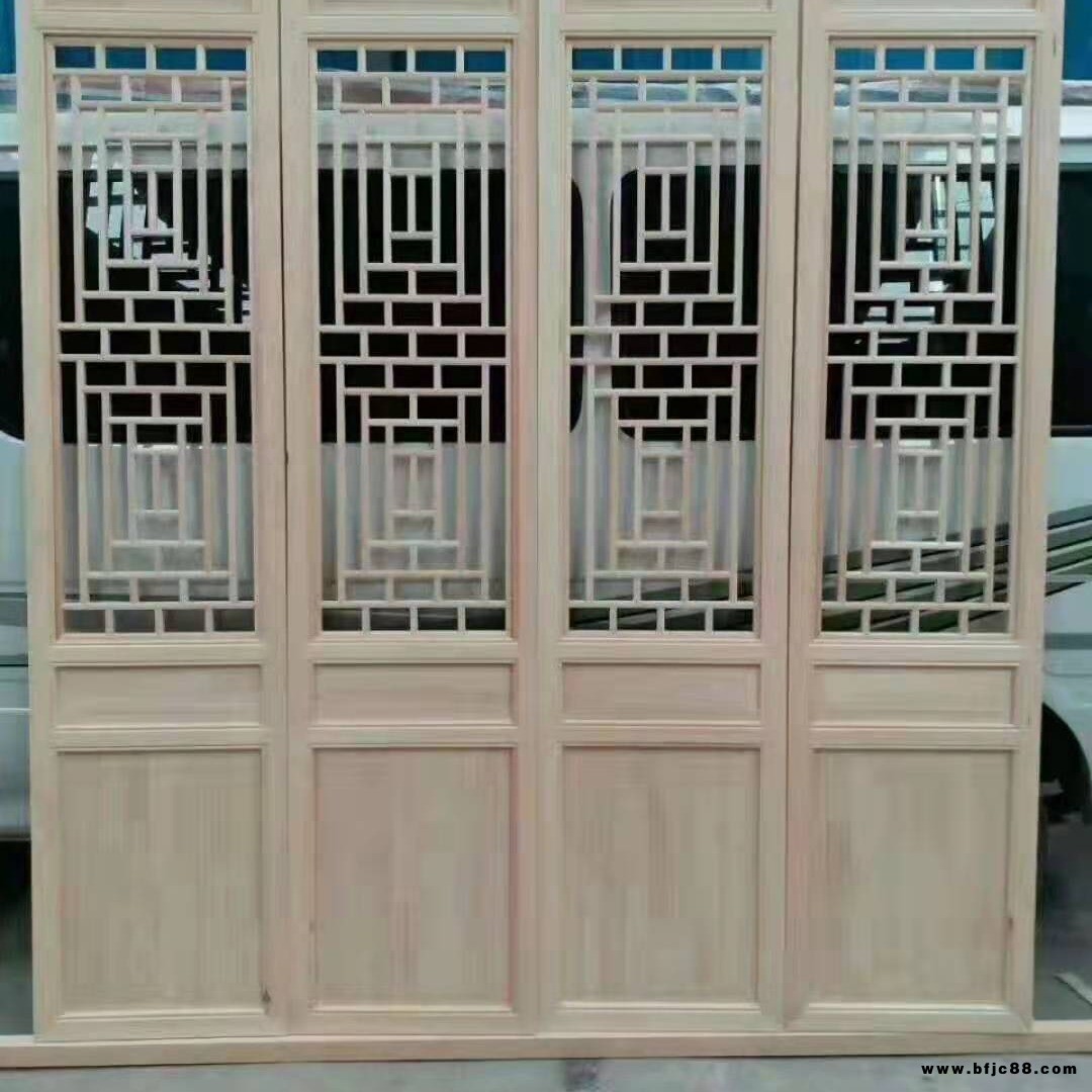 木雅 仿古門窗廠家實(shí)木中式仿古門窗承接古建工程  定制雕花 花格門 隔斷 掛落
