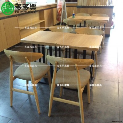 奶茶店飲品店休閑實(shí)木小方桌 紅荔村餐廳全實(shí)木餐臺(tái) 可按照餐廳尺寸定制