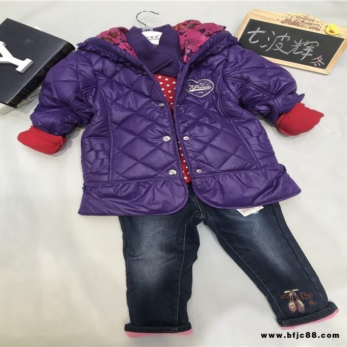 七波輝童裝批發網 品牌折扣童裝貨源 2019童裝套裝冬