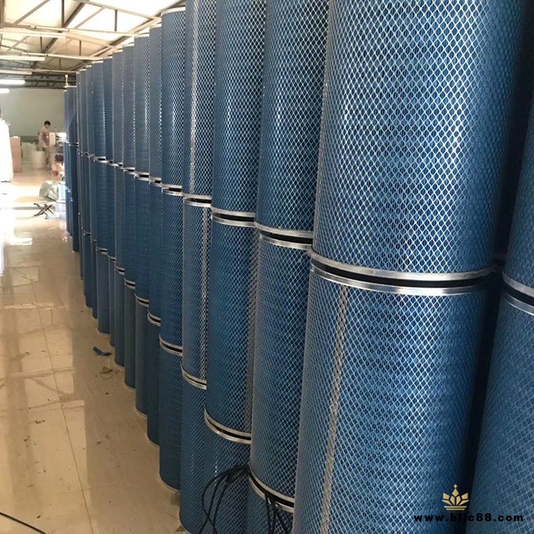 噴涂回收箱濾芯 蔚藍色噴涂設備配件 特殊濾芯定制 躍亞YY-60除塵濾筒
