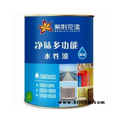 批發供應紫荊花漆油漆 樹脂木器漆水性調和漆 多功能室內 家用金屬漆欄桿鐵門漆 建設木器漆水性調和漆