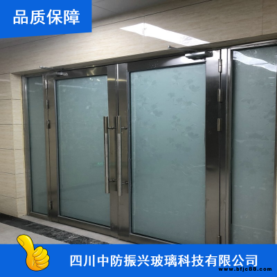寫字樓不銹鋼防火玻璃門_隔煙防火玻璃門_中防振興地彈簧防火玻璃門價(jià)格