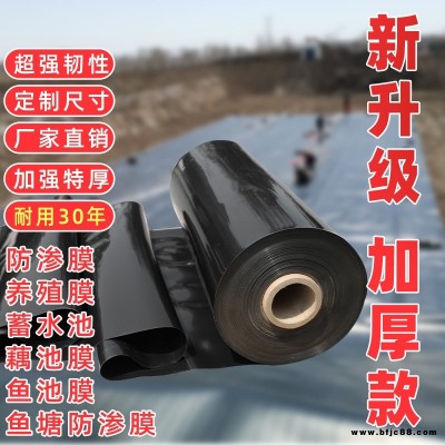防滲膜魚塘膜土工膜水產養殖膜蓄水池防漏膜薄膜魚塘防滲膜防水布德州潤澤廠家