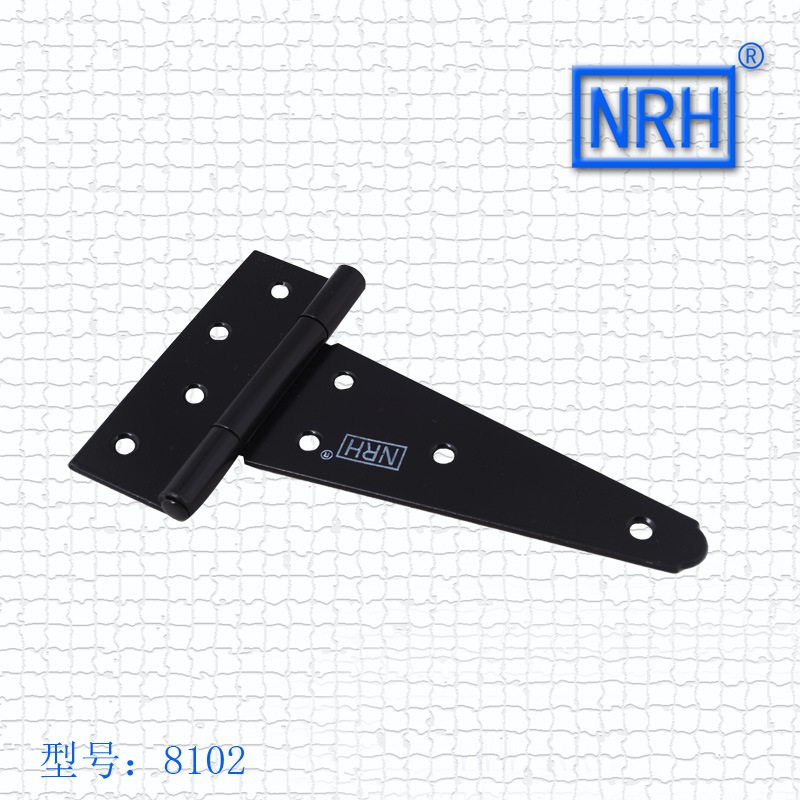 木箱工具箱木門專用T字合頁三角合頁125MM烤黑T型合頁木門鉸鏈?zhǔn)纠龍D2