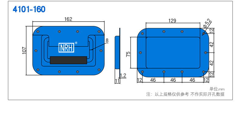 航空箱提手航空箱道具箱拉手舞臺箱工具箱提手彈簧拉手攝影箱提手示例圖4