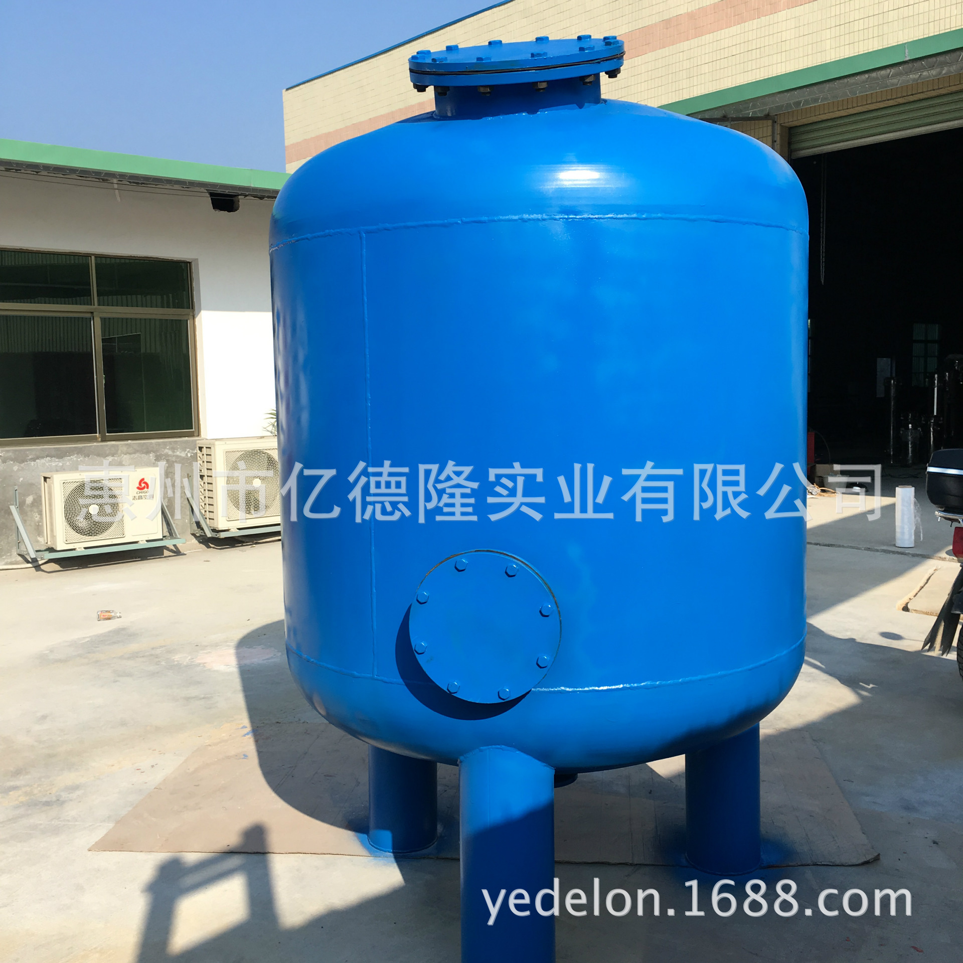 304不銹鋼機械罐 石英砂 活性炭多介子過濾罐材質 外部管路蝶閥示例圖32