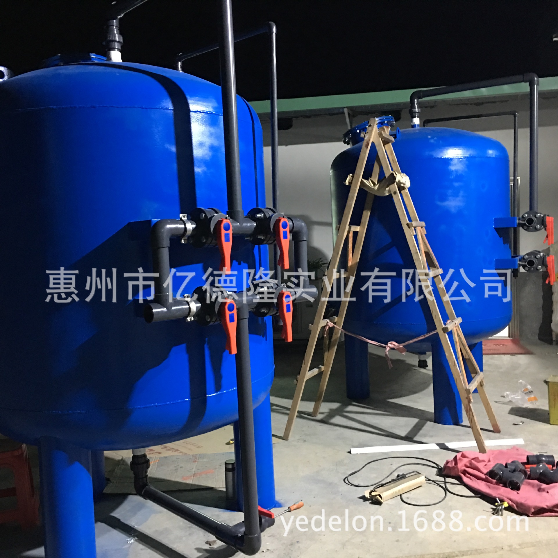 304不銹鋼機械罐 石英砂 活性炭多介子過濾罐材質 外部管路蝶閥示例圖31