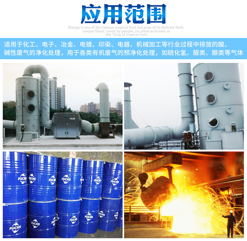 脫硫脫硝 廢氣處理水噴淋塔 噴漆房前處理油漆凈化 旋流噴淋塔示例圖9