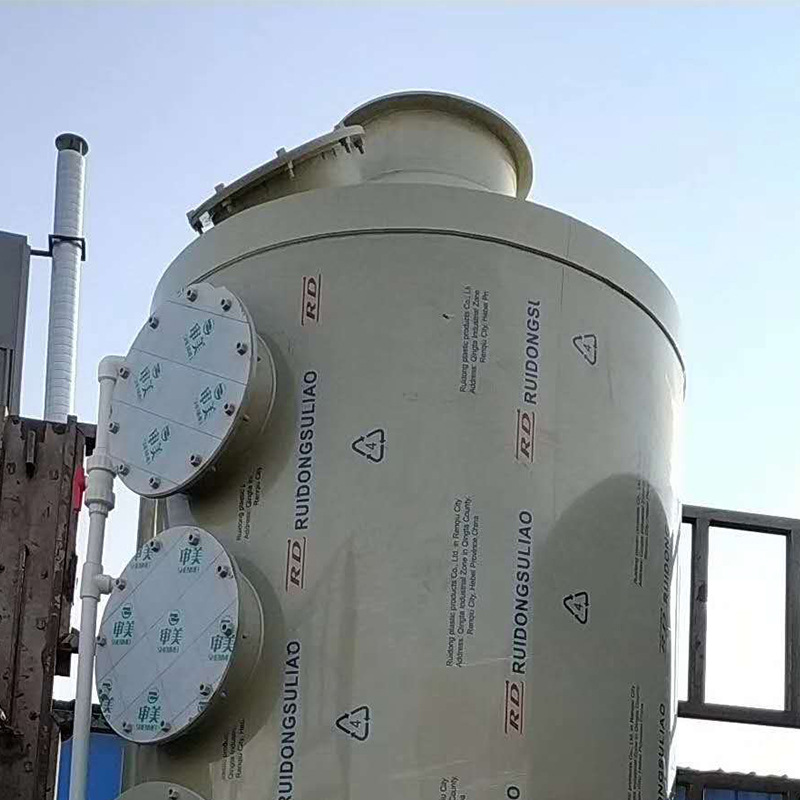脫硫脫硝 廢氣處理水噴淋塔 噴漆房前處理油漆凈化 旋流噴淋塔示例圖5