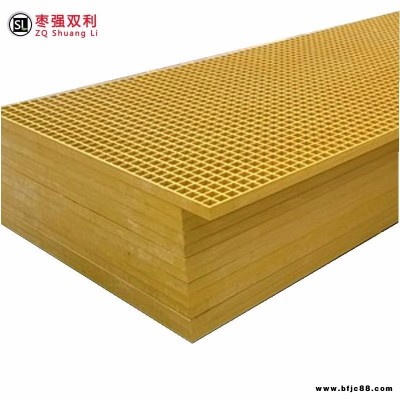 玻璃鋼平臺(tái)格柵負(fù)載 雙利工作平臺(tái)專用耐腐蝕玻璃鋼格柵 尺寸規(guī)格均可定制的玻璃鋼平臺(tái)格柵