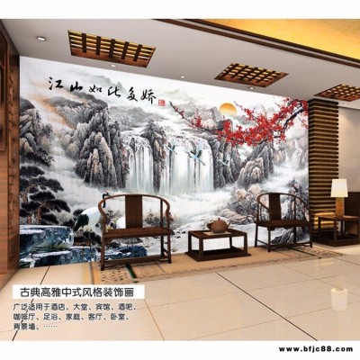 諾曼 瓷磚山水畫 外墻瓷磚畫 陶瓷文化墻 大型壁畫 文化磚背景墻 瓷磚迎門墻山水畫圖片 浙江瓷磚背景墻 農村大門瓷磚壁畫
