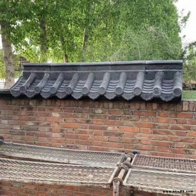 墻頭瓦 淞山古建 圍墻水泥瓦 墻帽瓦 37和24墻頂一體仿古瓦