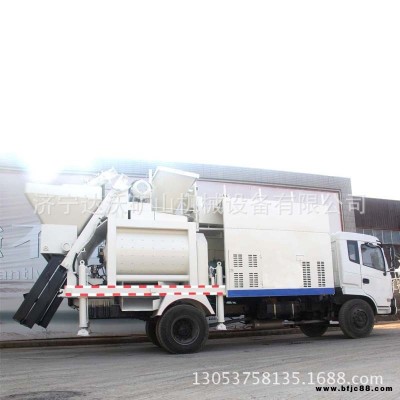 建筑工地用砂石攪拌泵車 車載式水泥砂漿攪拌泵送一體機 廠家直銷