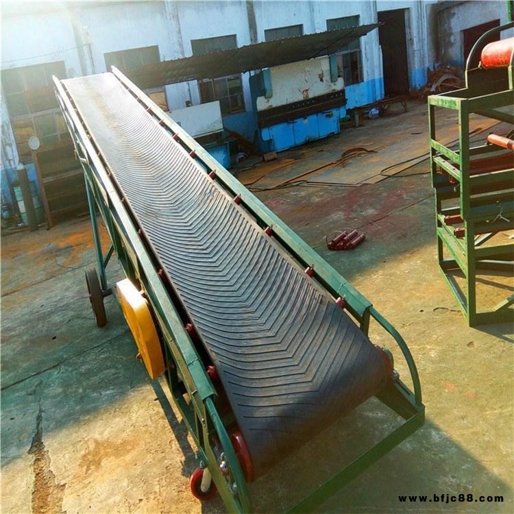 水泥石灰輸送機 潤眾 V型皮帶輸送機 袋裝糧食裝車運輸機
