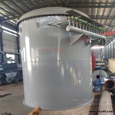 石膏廠96袋除塵器 旋風除塵器 圓形120袋布袋除塵器 宏億環保