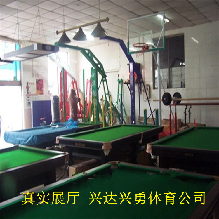 興達(dá)籃球架 戶外標(biāo)準(zhǔn)成人籃球架 圓管地埋式籃球柱 移動(dòng)地埋球柱示例圖1