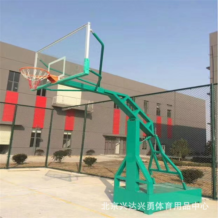 興達(dá)籃球架 戶外標(biāo)準(zhǔn)成人籃球架 圓管地埋式籃球柱 移動(dòng)地埋球柱示例圖17